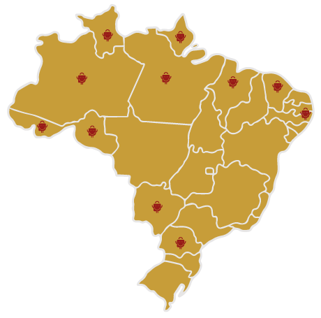 Mapa do Brasil - Cobertura Nacional